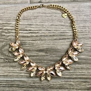Aldo Pink White and Gold Statement Necklace